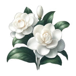 White Flower Wall Decal