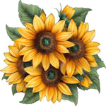 Yellow Sunflower Sticker