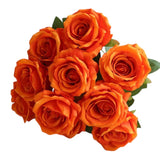 Artificial Orange Rose Bouquet