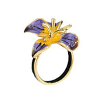 Flower Enamel Ring