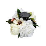 White Silk Flower Hair Clip