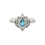 Sterling Silver Lotus Ring