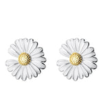 White Daisy Earrings