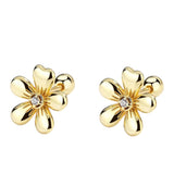 Gold Flower Stud Earrings