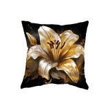 White Lily Throw Pillow