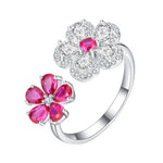 Flower Gemstone Ring