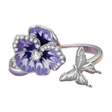 Flower Pansy Ring