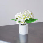 White Hydrangea Lamp