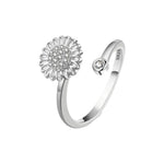 Sterling Silver Sunflower Ring