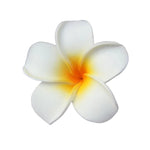 White Plumeria Hair Clip