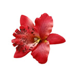 Red Orchid Hair Clip