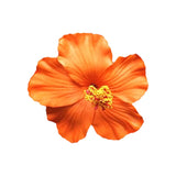 Orange Hibiscus Hair Clip