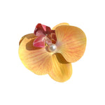 Orange Orchid Hair Clip