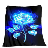 Blue Rose Blanket