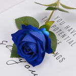 Blue Silk Rose