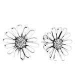 Silver Daisy Earrings