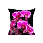 Purple Orchid Pillow Cover