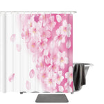 Pink Flower Shower Curtain