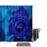 Blue Rose Shower Curtain