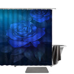 Blue Flower Shower Curtain