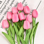 Pink Silk Tulips