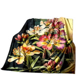 Vintage Floral Throw Blanket