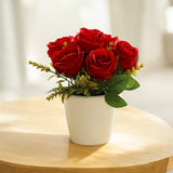 Artificial Potted Roses Display