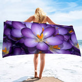 Purple Flower Towel