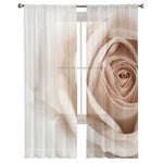 White Rose Curtains