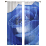 Blue Rose Curtains