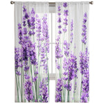 Lavender Flower Curtains