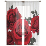 Rose Flower Curtains