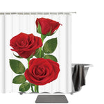 Red Flower Shower Curtain