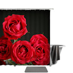 Black Rose Shower Curtain