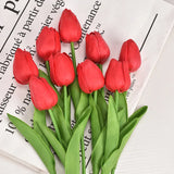 Red Silk Tulips