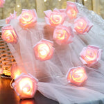 Led Rose Flower String Lights