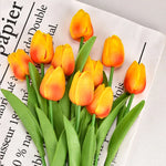 Orange Silk Tulips