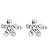 Sterling Silver Daisy Earrings