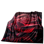 Red Rose Throw Blanket