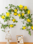 Yellow and White Chrysanthemum Garland