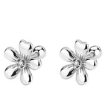 Silver Flower Stud Earrings