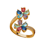 Floral Gemstone Ring