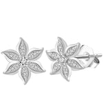 Silver Flower Earrings