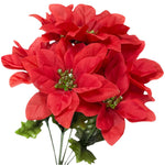 Artificial Poinsettia Bouquet