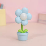 Blue Flower Shaped Lamp