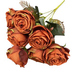 Silk Autumn Rose Bouquet