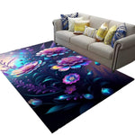 Purple Floral Rug