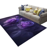 Purple Flower Rug