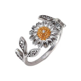 Sunflower Silver ring