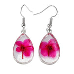 Epoxy Resin Flower Earrings